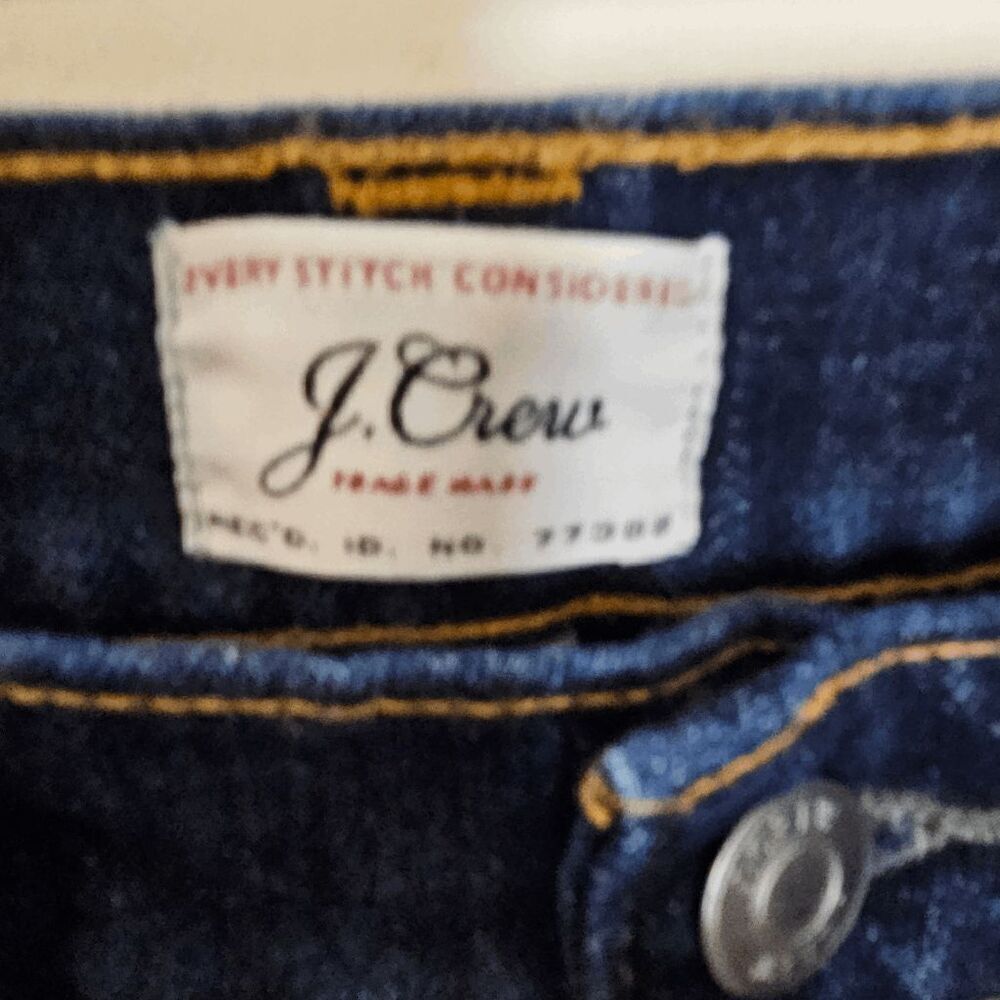 J. Crew Denim 770 Straight-fit Stretch on Demand jean in ink wash AB054 Mens 33× - Picture 3 of 6